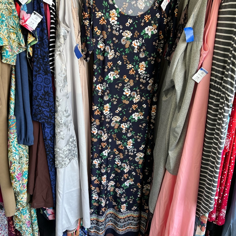 Sami & Jo Navy Floral Maxi Dress